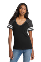 Sigma Lambda Gamma Purple and White V-Neck