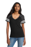 Sigma Lambda Gamma Purple and White V-Neck