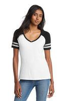 Sigma Lambda Gamma Purple and White V-Neck