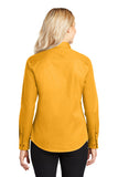 Sigma Gamma Rho Gold Ladies Long Sleeve Easy Care Shirt - Discontinued