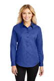 Sigma Gamma Rho Blue Ladies Long Sleeve Easy Care Shirt