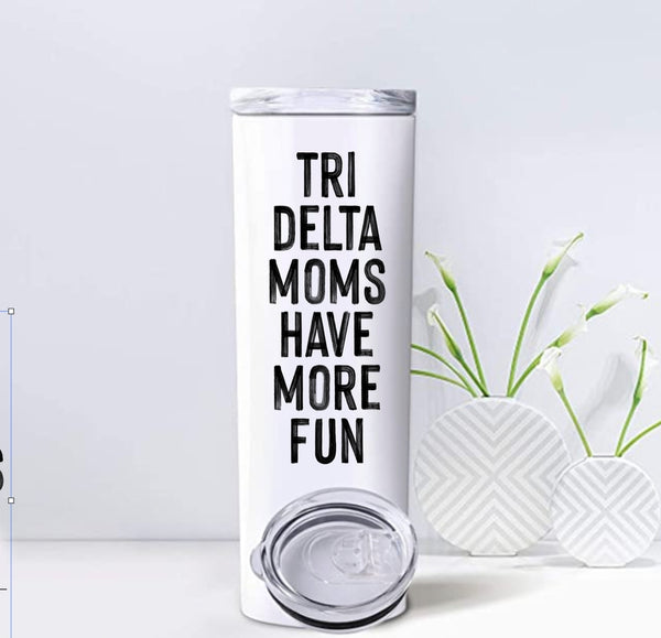 Delta Delta Delta Mom Tumbler