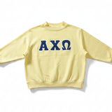 Alpha Chi Omega Patchwork Mockneck