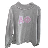 Alpha Phi Patchwork Mockneck