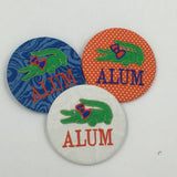 Alum Gameday Embroidered Button