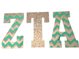 Alpha Omicron Pi Crafting MDF/Wood Letter Set