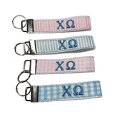 Chi Omega Pastel Fob Keychain