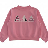 Delta Delta Delta Patchwork Mockneck
