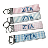 Zeta Tau Alpha Pastel Fob Keychain