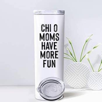 Chi Omega Mom Tumbler