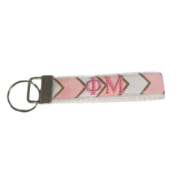 Phi Mu FOB Keychain