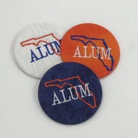 Alum Gameday Embroidered Button