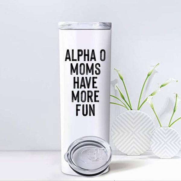 Alpha Omicron Pi Mom Tumbler