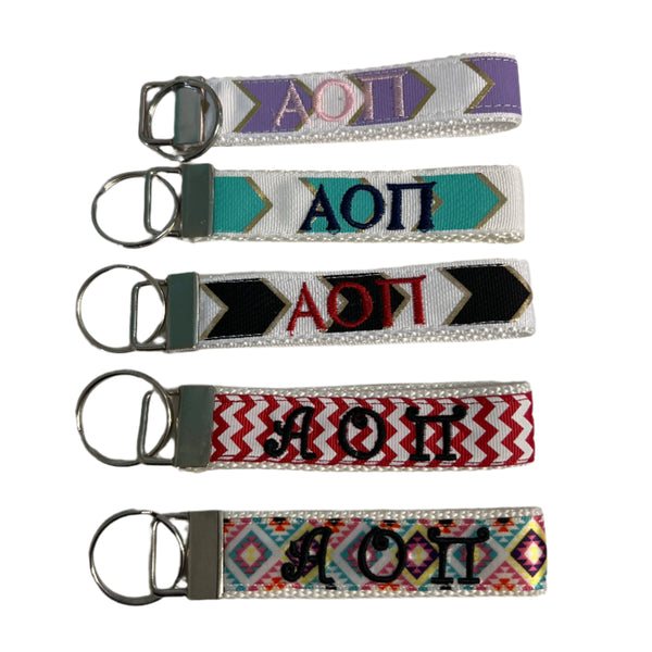 Alpha Omicron Pi FOB Keychain