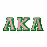 Alpha Kappa Alpha 4" Individual Letter Patch Set