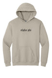 Alpha Phi Embroidered Hooded Sweatshirt