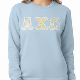 Alpha Chi Omega Patchwork Gilden Crewneck