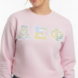 Alpha Epsilon Phi Patchwork Gilden Crewneck