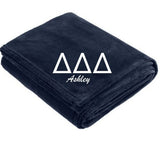 Sorority Oversized Ultra Plush Blanket With Embroidery