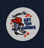 Get Em Gators Embroidered Button