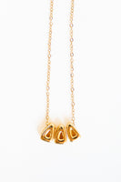 Delta Delta Delta Bubble Letter Necklace