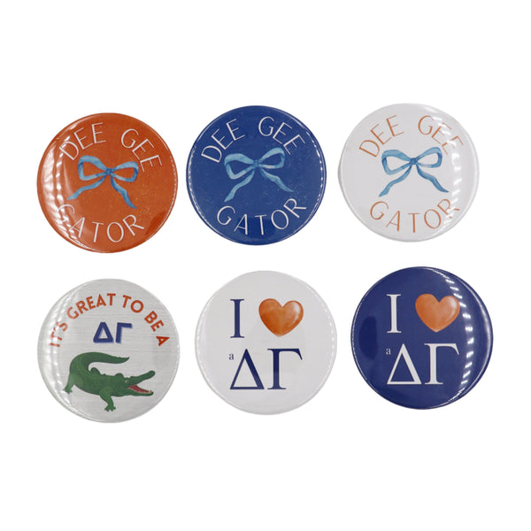 Delta Gamma 2025 Printed Buttons