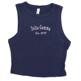 Delta Gamma Classic Crop Tank