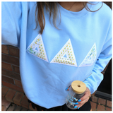 Alpha Phi Patchwork Gilden Crewneck
