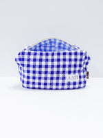 Alpha Delta Pi Gingham Quilted Makeup Bag