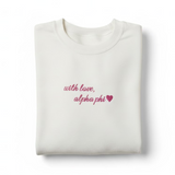 Alpha Phi With Love Crewneck