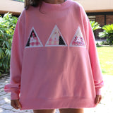 Delta Delta Delta Patchwork Mockneck