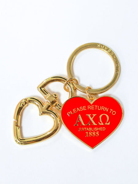 Alpha Chi Omega Please Return Key Ring