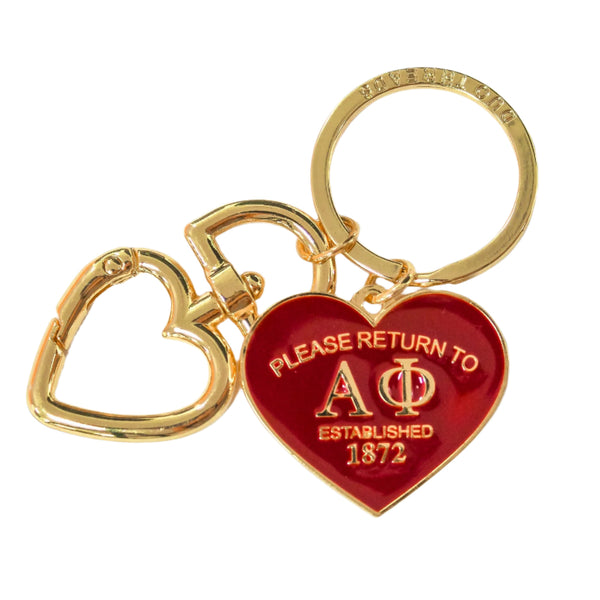 Alpha Phi Please Return Key Ring