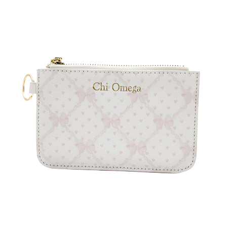 Chi Omega Bow Key Pouch