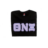 Theta Nu Xi Satin Stitched Long Sleeve Tee