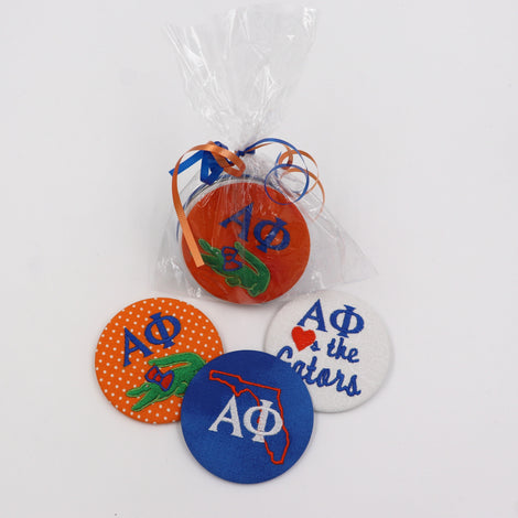 Alpha Phi Game Day Embroidered Button Set 1