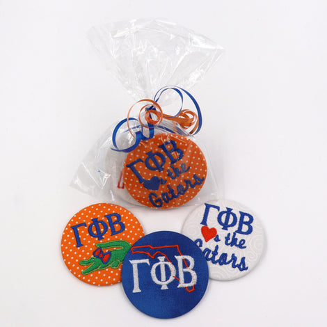Gamma Phi Beta Game Day Embroidered Button Set 1