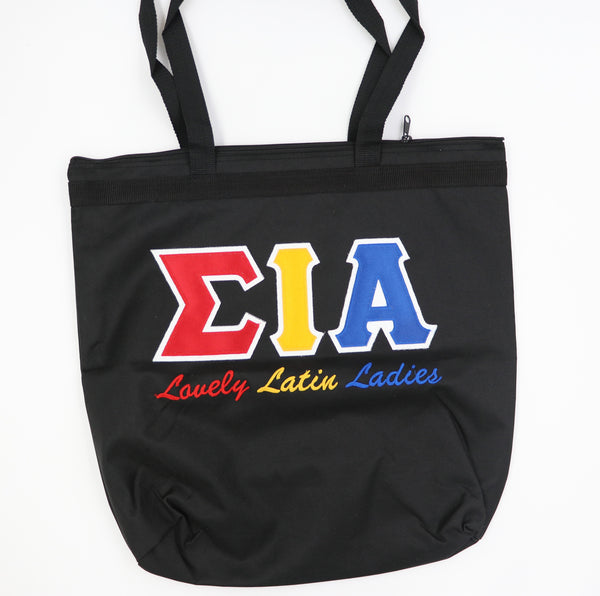Sigma Iota Alpha Tote Bag with Script