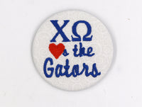 Chi Omega Game Day Embroidered Button Set 1