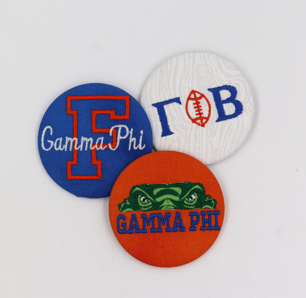 Gamma Phi Beta Game Day Embroidered Button Set 2