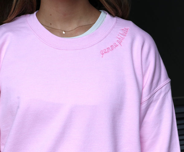 Gamma Phi Beta Script Crewneck