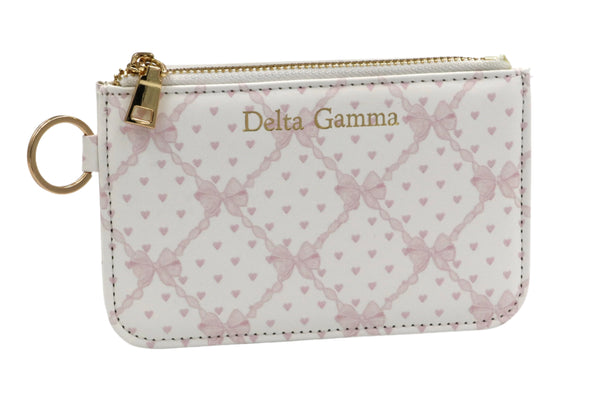 Delta Gamma Bow Key Pouch