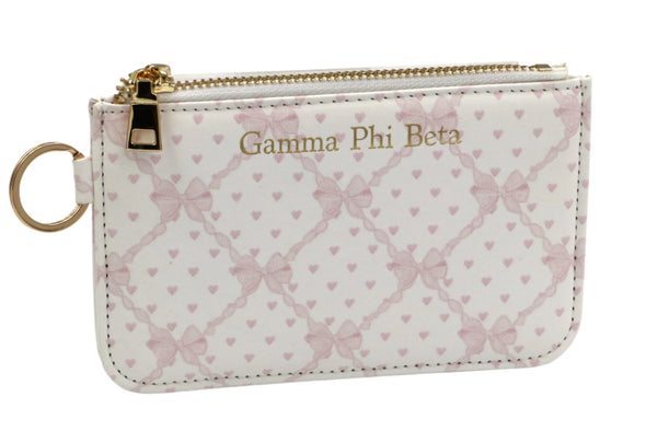 Gamma Phi Beta Bow Key Pouch
