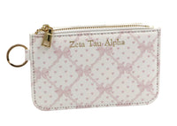 Zeta Tau Alpha Bow Key Pouch