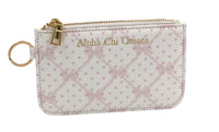 Alpha Chi Omega Bow Key Pouch