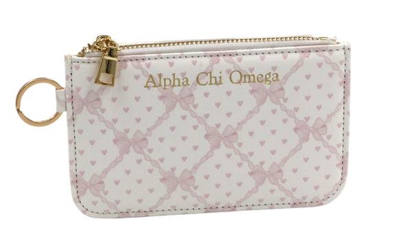 Alpha Chi Omega Bow Key Pouch