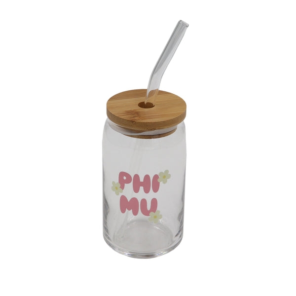 Phi Mu Cup with Yellow Flowers