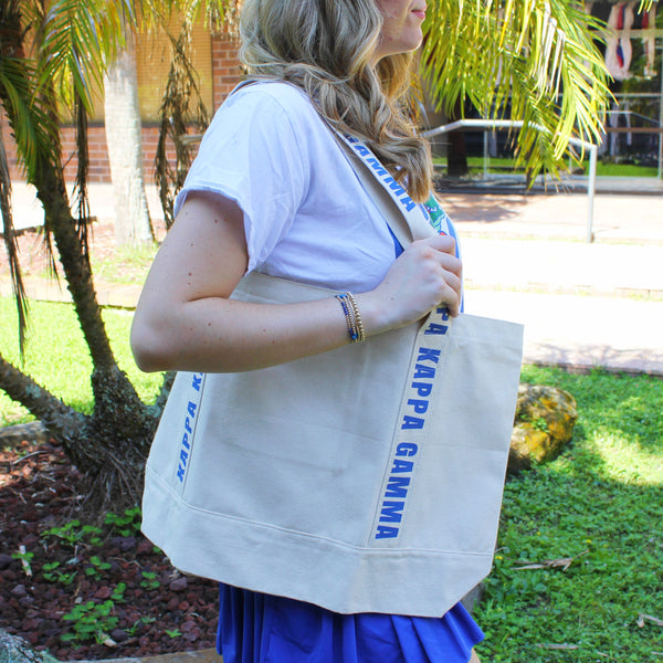 Kappa Kappa Gamma Large Canvas Tote Bag
