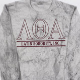 Lambda Theta Alpha Embroidered Color Blast Crewneck Sweatshirt
