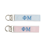 Phi Mu Pastel FOB Keychain